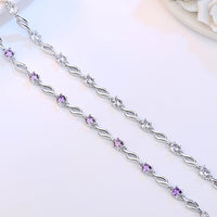 Stylish Twisted Crystal Love Bracelet for Women