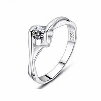 Men's 18K Platinum Plated Wide Diamond Ring