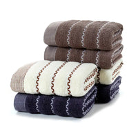 Towel Set Blue Striped Thick Cotton Face Towel - Specifications (length * width cm) Approximately 34*73