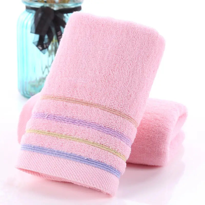 Towel Set Blue Striped Thick Cotton Face Towel - Specifications (length * width cm) Approximately 34*73
