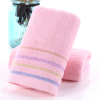 Towel Set Blue Striped Thick Cotton Face Towel - Specifications (length * width cm) Approximately 34*73