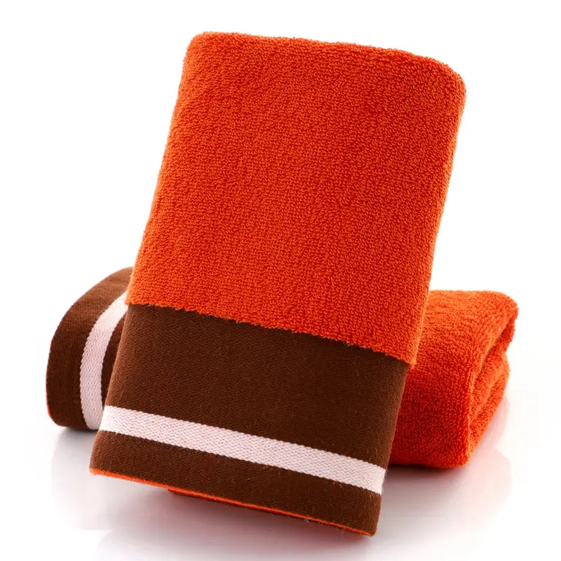 Towel Set Blue Striped Thick Cotton Face Towel - Specifications (length * width cm) Approximately 34*73