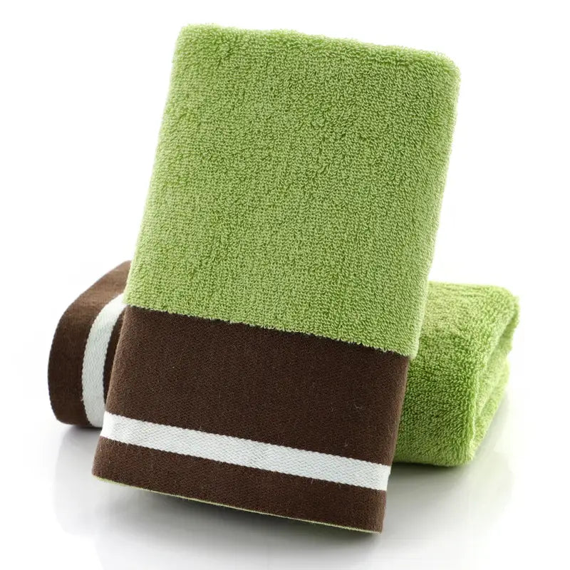 Towel Set Blue Striped Thick Cotton Face Towel - Specifications (length * width cm) Approximately 34*73